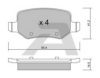 AISIN BPMB-2006 Brake Pad Set, disc brake